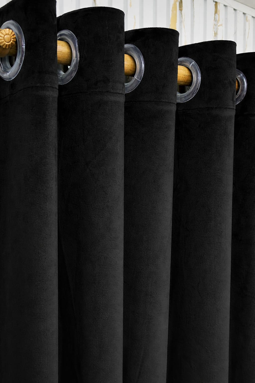 Velvet curtains