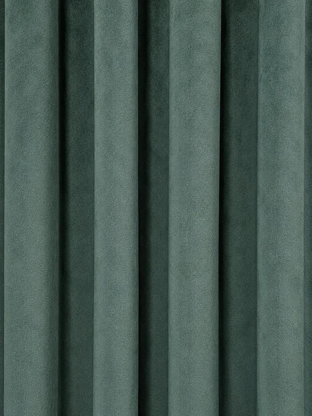 Pair Of Sage Velvet Curtain With Blackout
