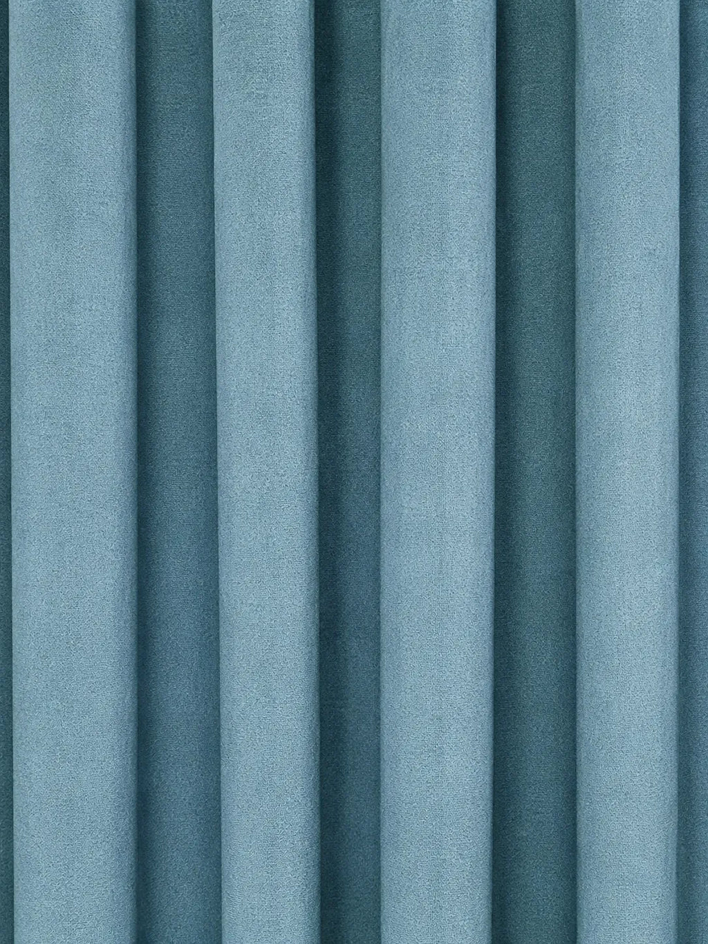 Pair Of Ocean Teal Velvet Curtain With Blackout