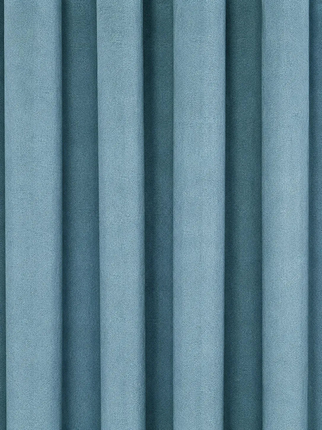 Pair Of Ocean Teal Velvet Curtain With Blackout
