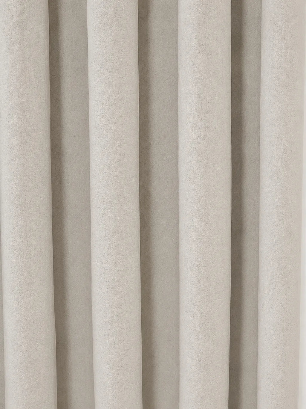Off-White Velvet Curtain