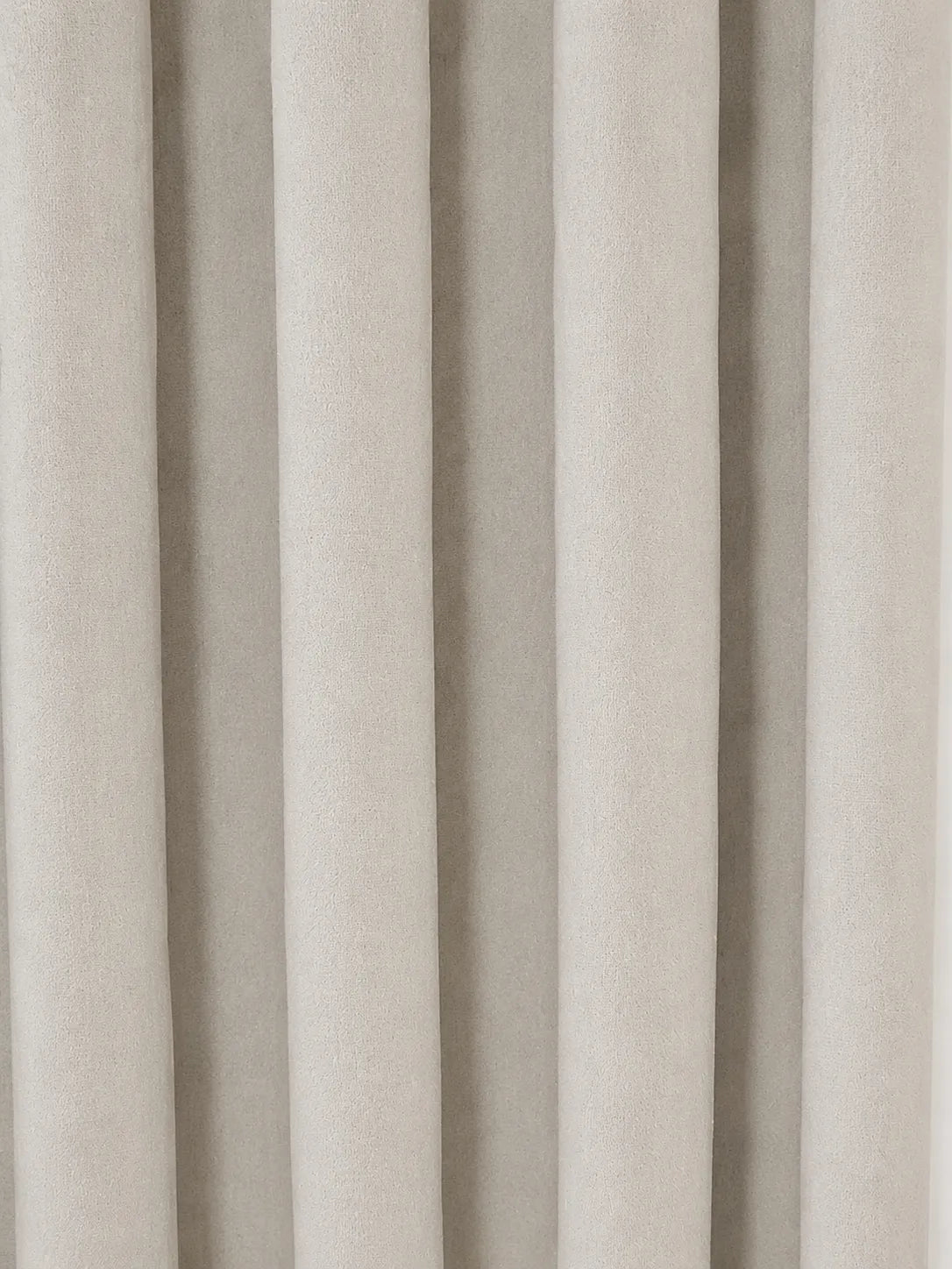 Off-White Velvet Curtain