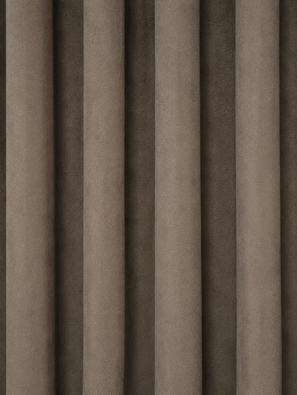 Taupe Brown Velvet Curtain