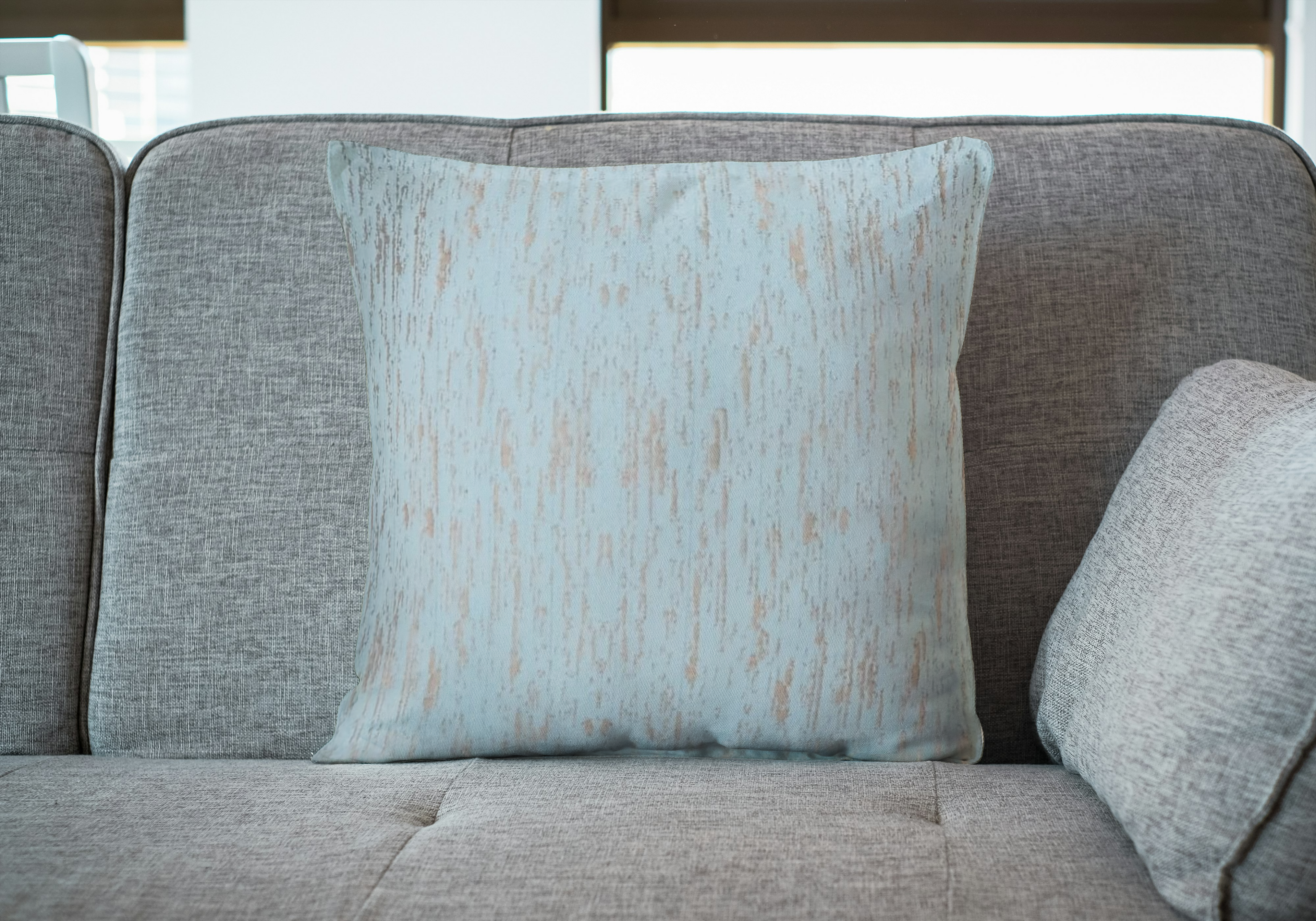 Rust Ocean Linen Sofa Cushion