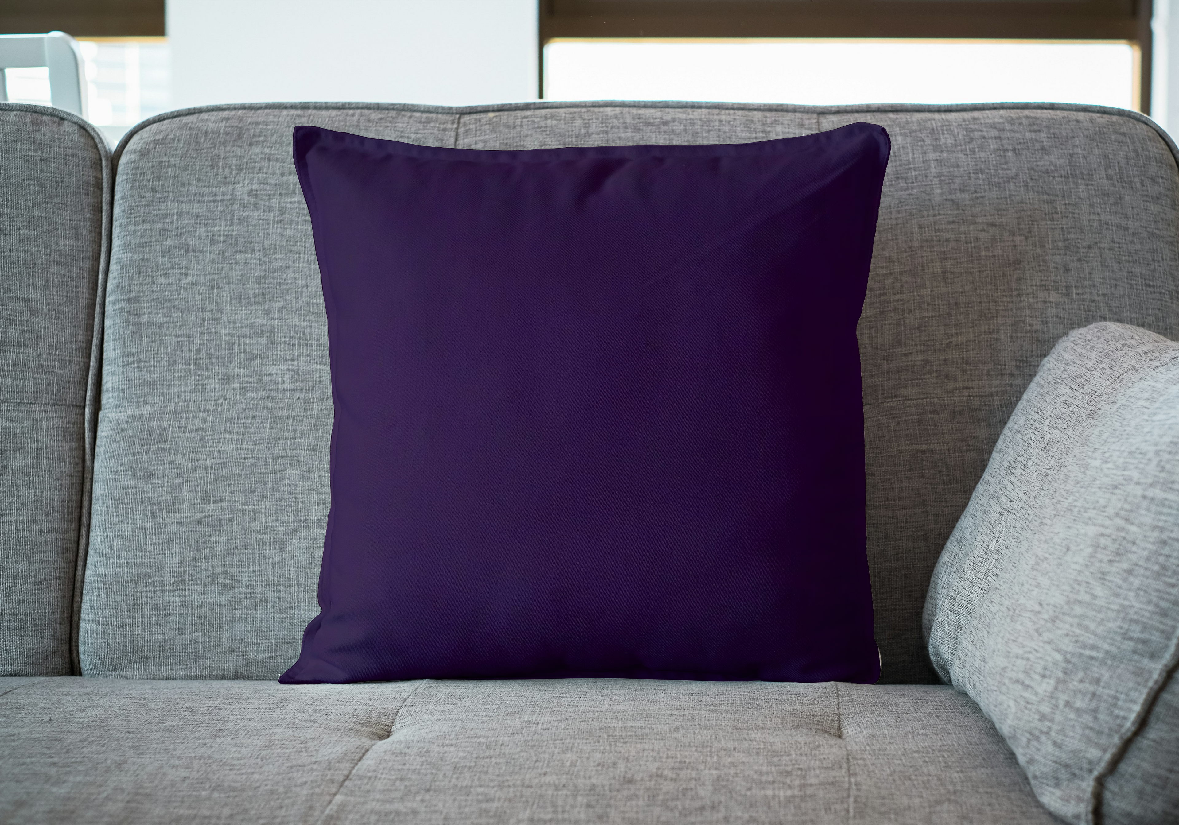 Purple Velvet Sofa Cushion