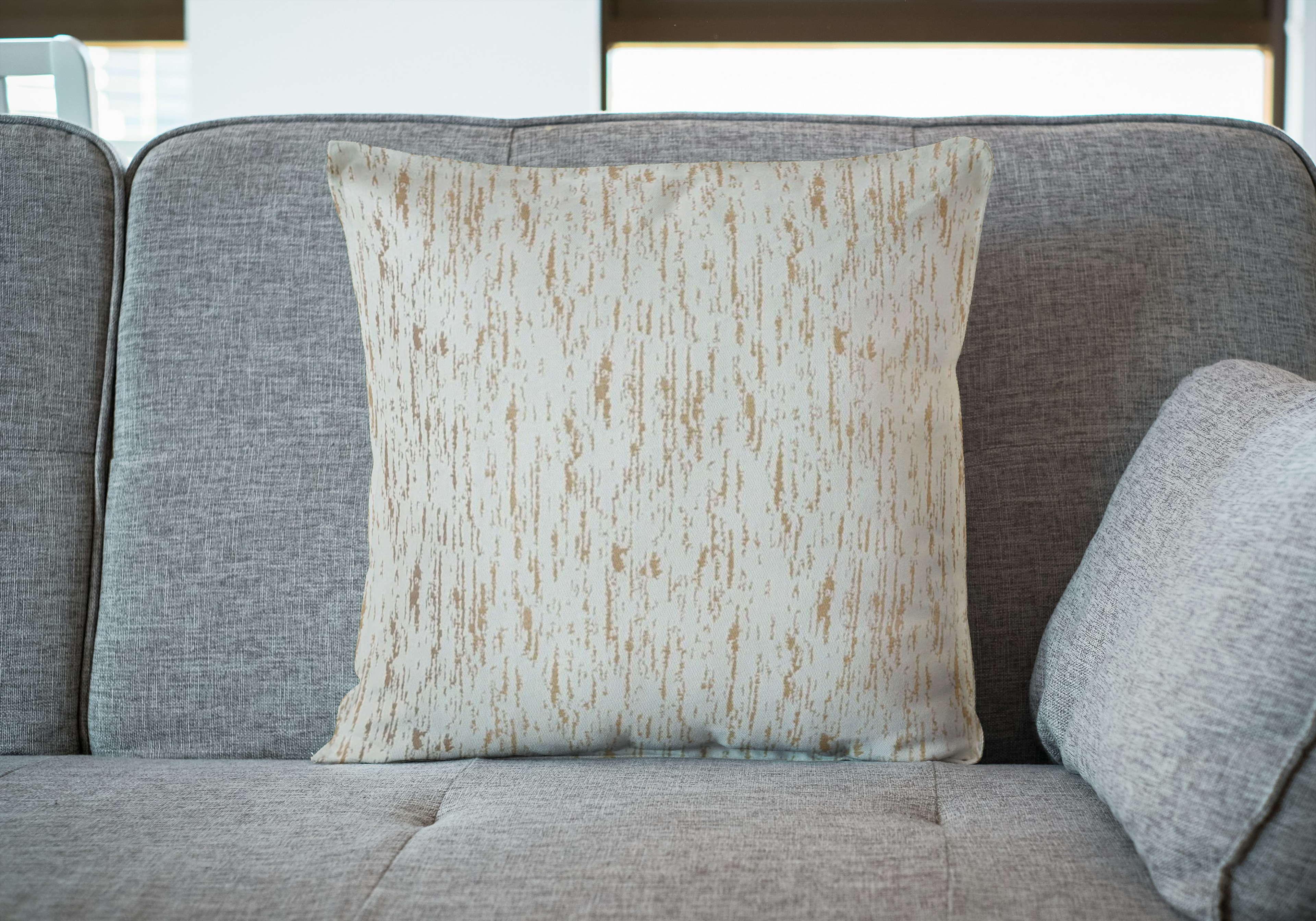 Rust Linen Sofa Cushion