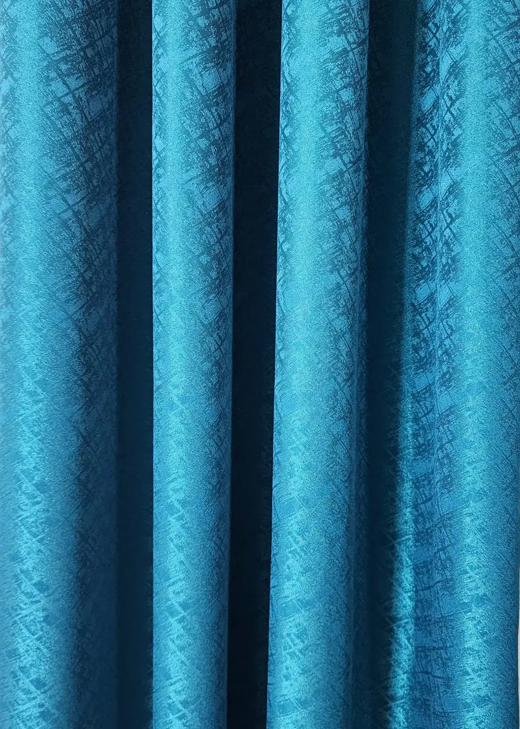 Pair Of Navy Nest X Jacquard Curtain With Blackout