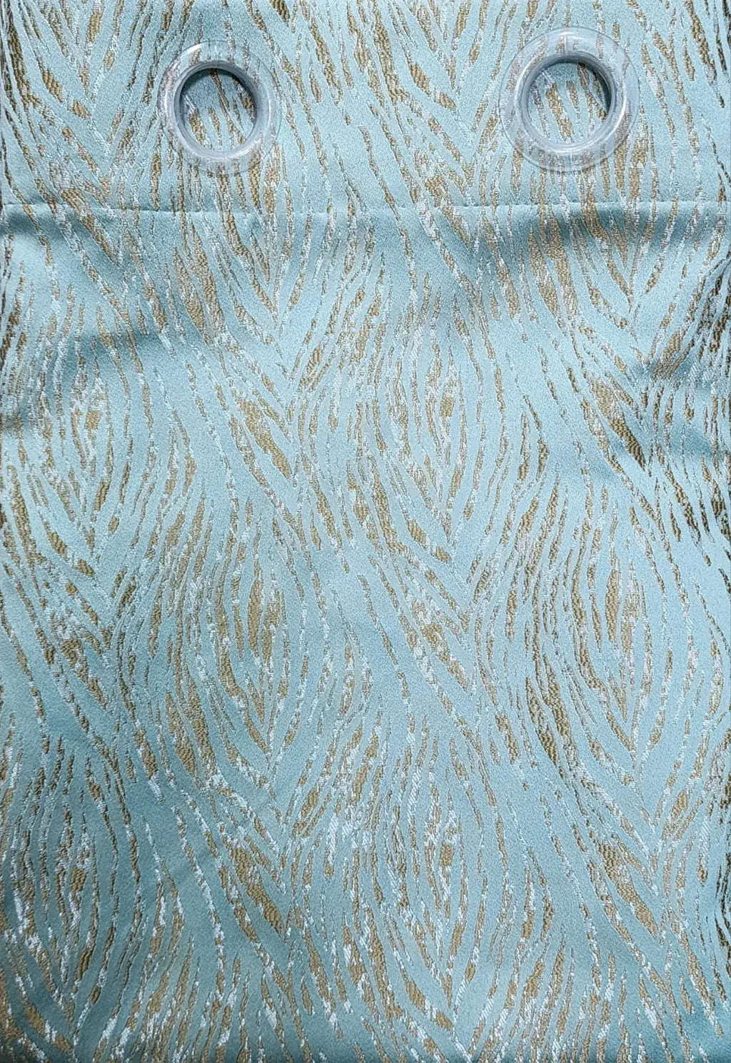 Pair Of Ocean Drift Jacquard Curtain With Blackout