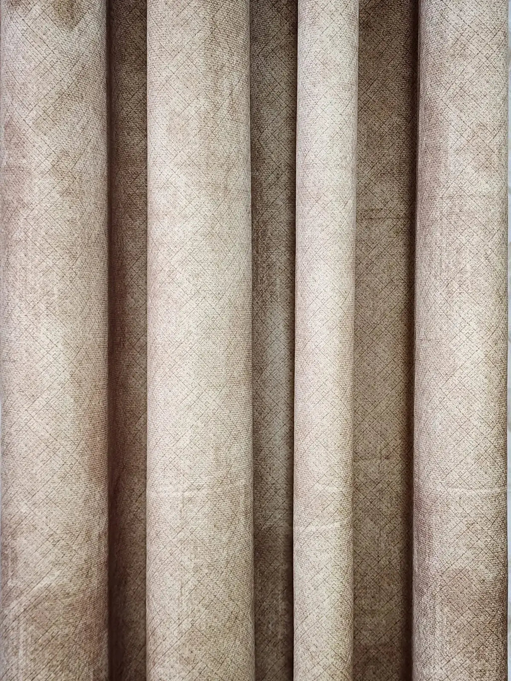 Pair Of Sand Bloom Turkish Curtain With Blackout