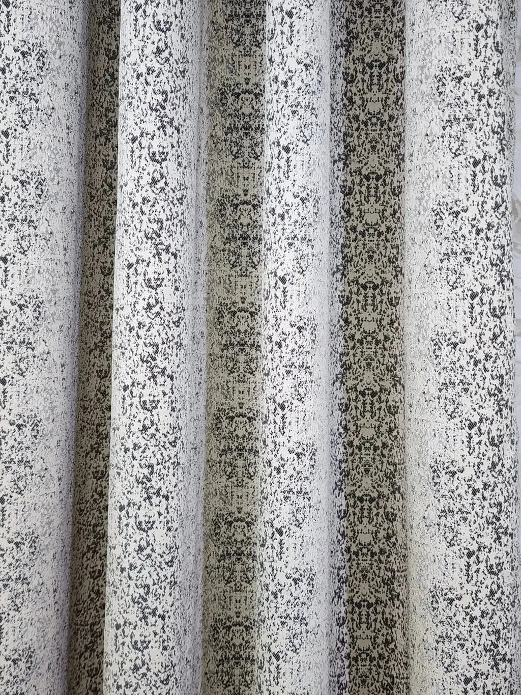 Pair Of Texture Noir Jacquard Curtain With Blackout