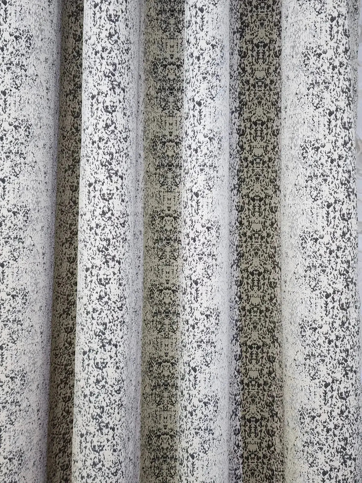Pair Of Texture Noir Jacquard Curtain With Blackout