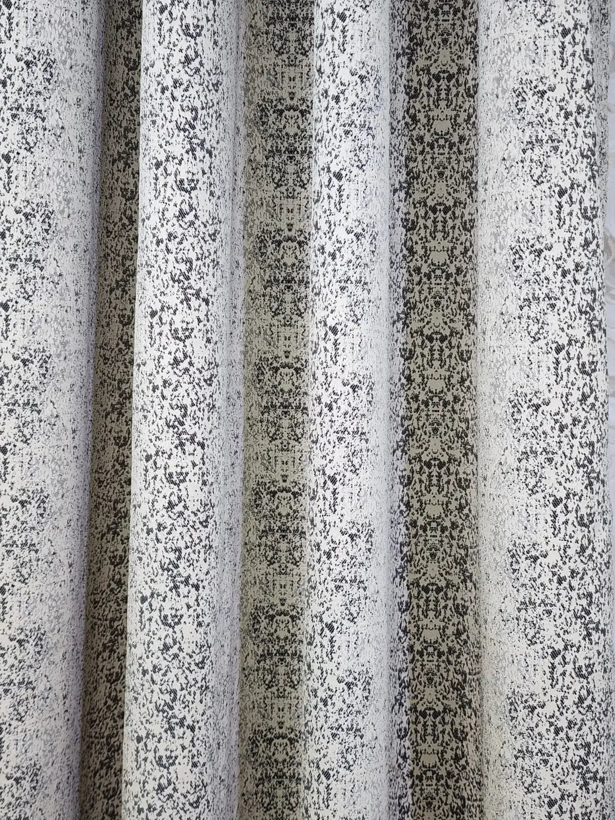 Pair Of Texture Noir Jacquard Curtain With Blackout