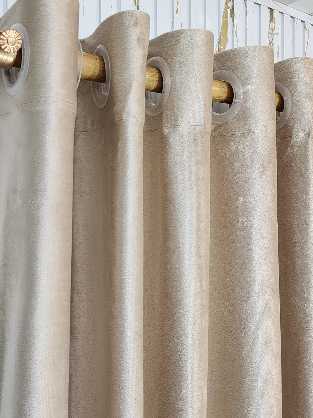 Light Gold Plain Velvet