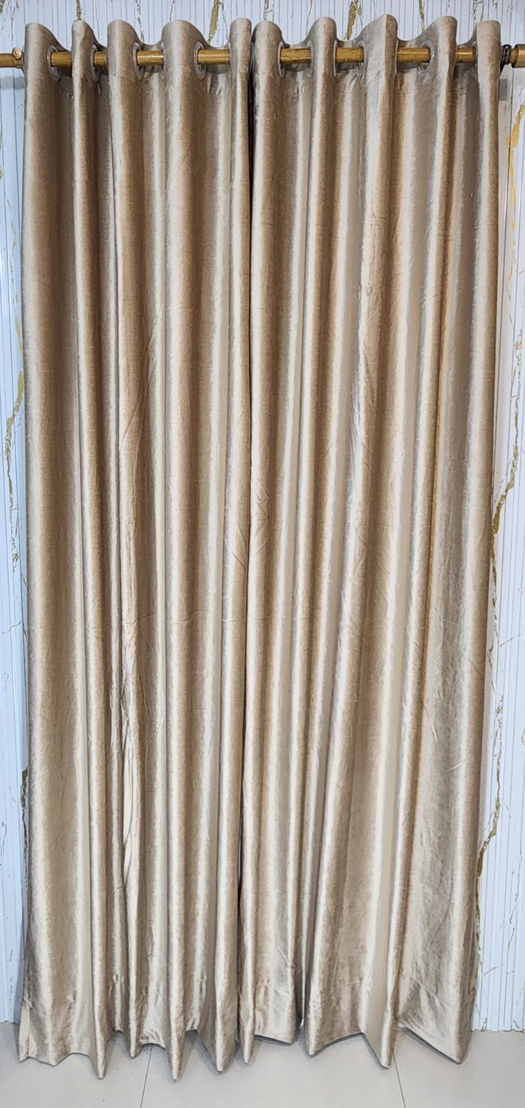 Light Gold Plain Velvet