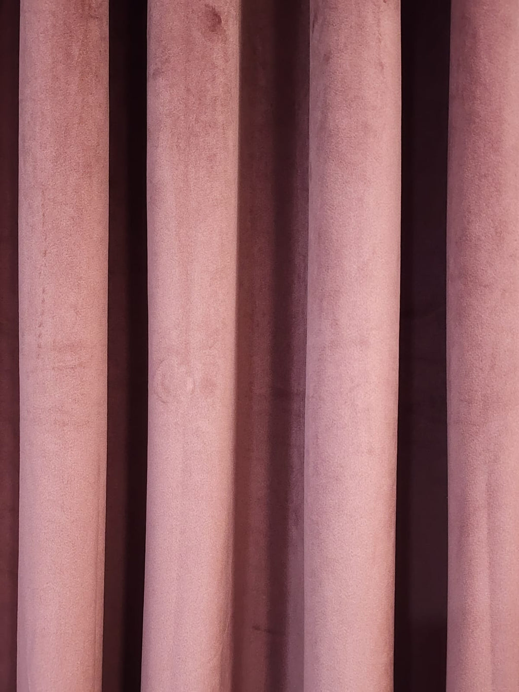 Tea Pink Velvet Curtain