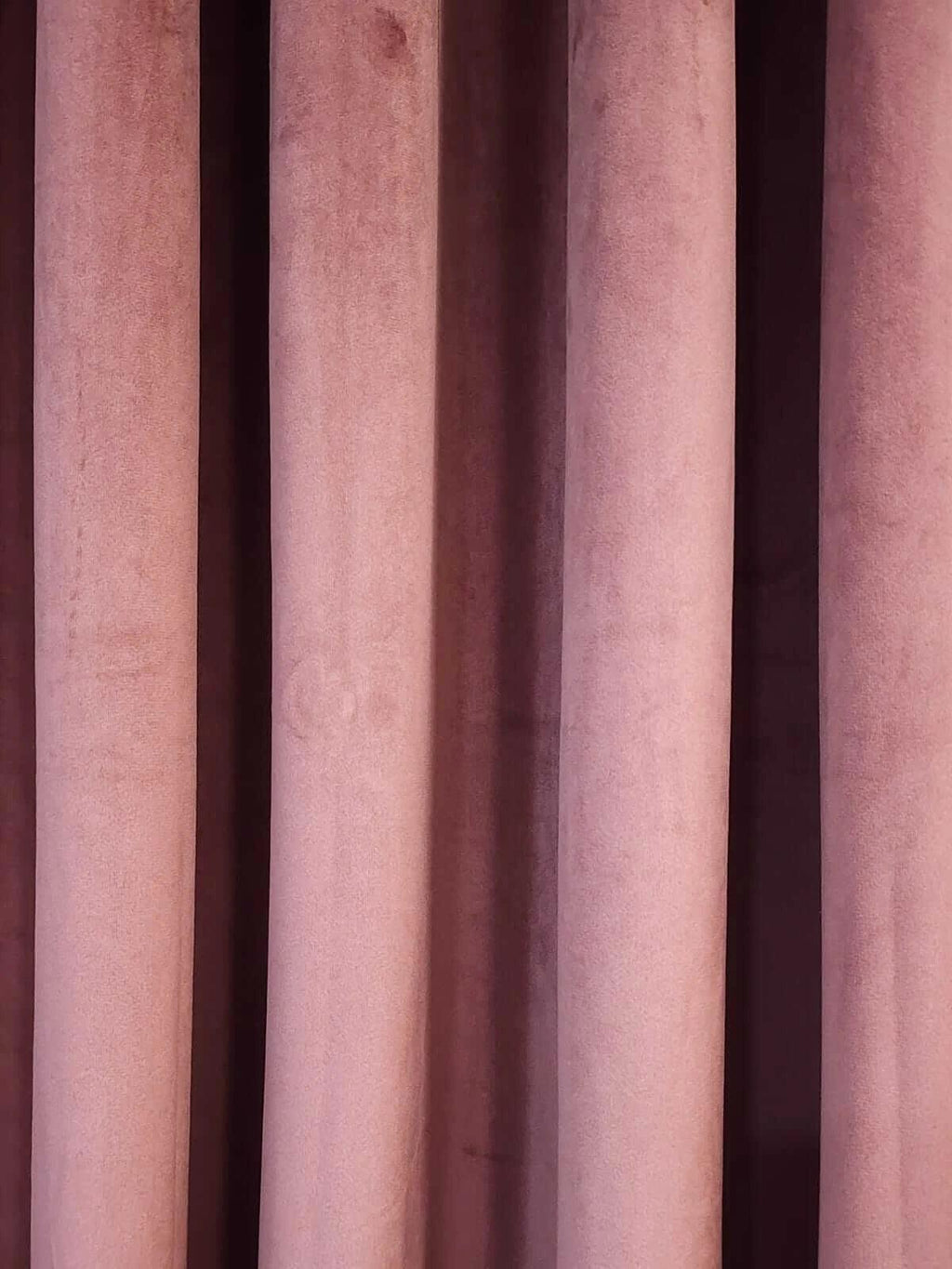 Tea Pink Velvet Curtain
