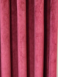 Dark maroon velvet curtain