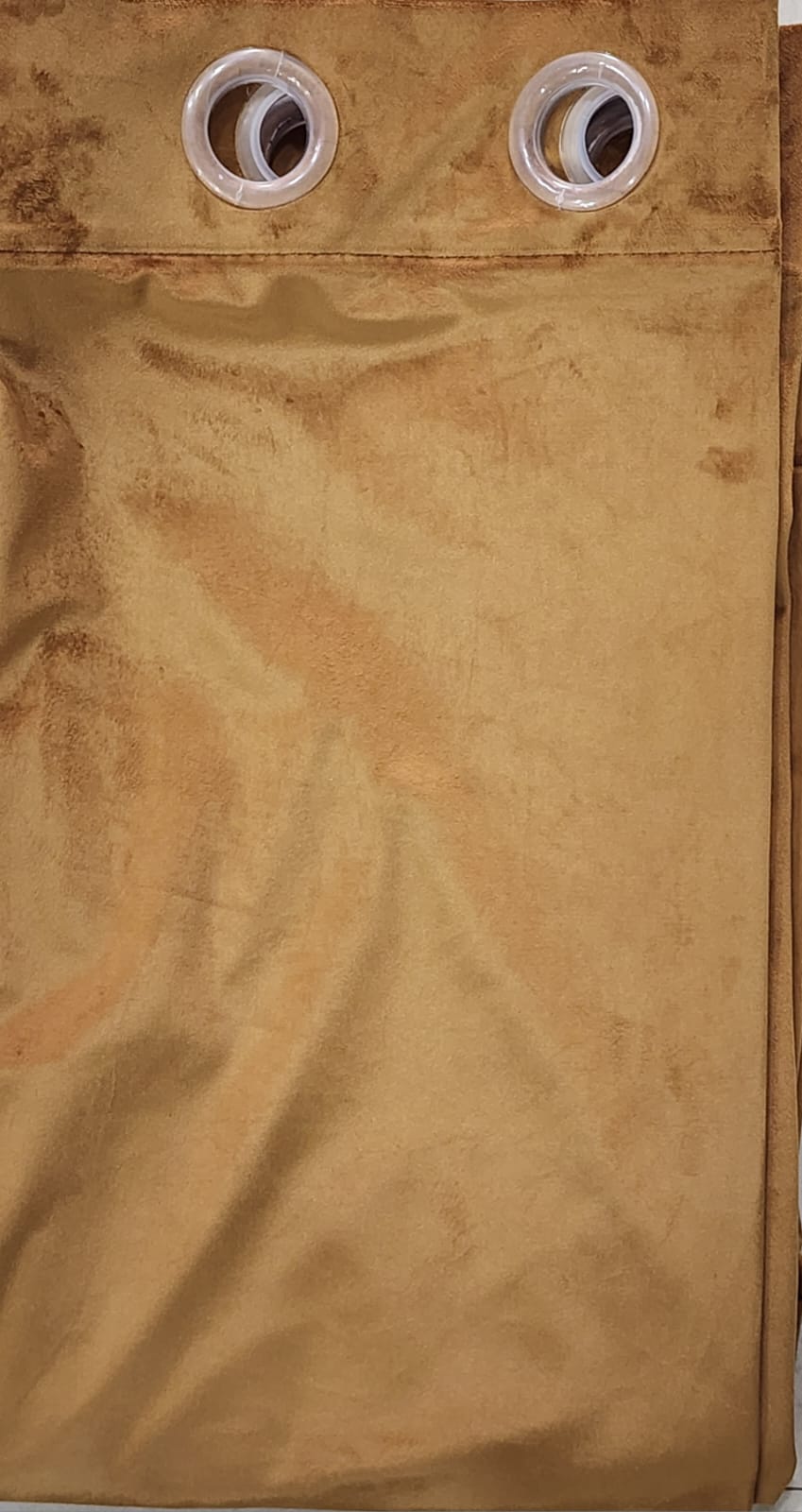 Dark Golden Velvet Curtain