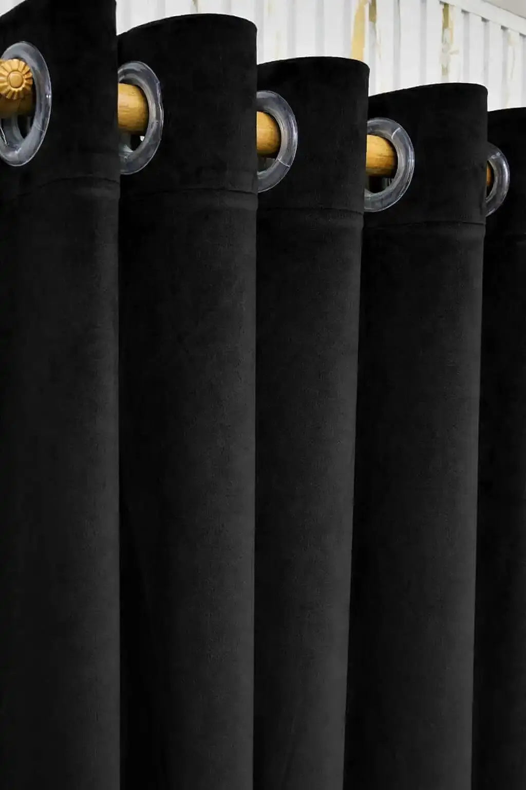 Black Velvet Curtain
