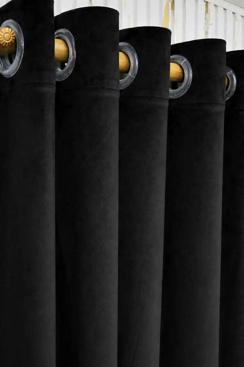 Black Velvet Curtain