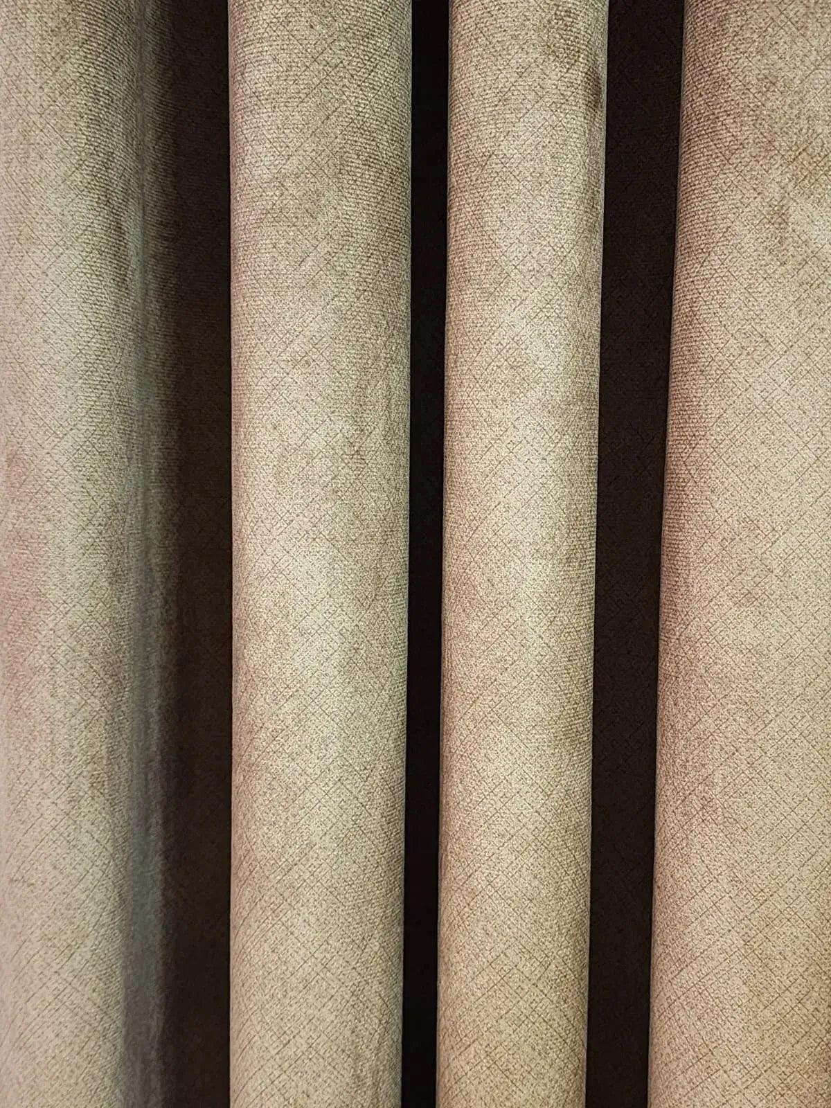 Pair Of Desert Bloom Turkish Curtain With Blackout