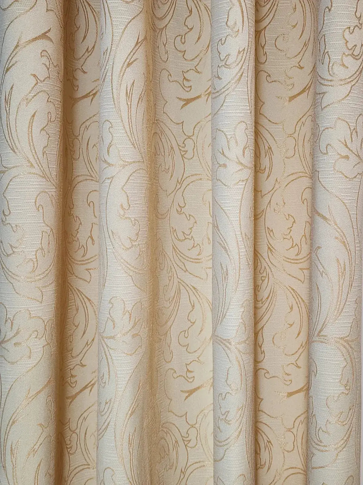 Pair Of Golden Trace Jacquard Curtain With Blackout