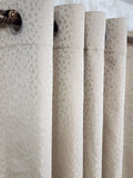 Pair Of Ivory Mist Jacquard Curtain With Blackout