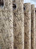 Pair Of Mocha Drift Jacquard Curtain With Blackout